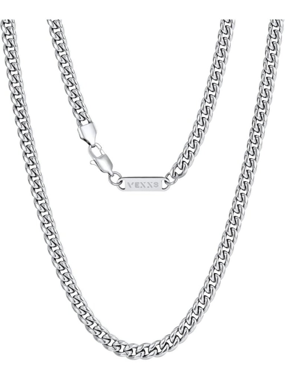 Men's Gold Cuban Link Chain Necklace - 18K Real Gold Filled, Durable Stainless